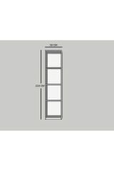 Sarayönü 210cm x 50cm 50cm Tek Kapaklı Gardırop